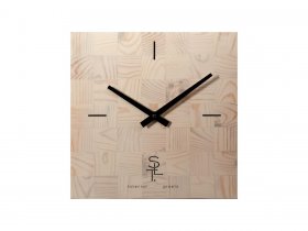 Часы настенные SLT 5196 CHESS WHITE WOOD в Колывани - kolyvan.mebel-nsk.ru | фото