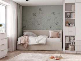 Диван-кровать Бенто (крем) в Колывани - kolyvan.mebel-nsk.ru | фото