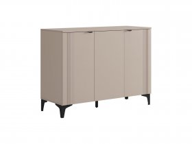 Комод 3 Рич (кашемир/фрапучино матовый/черный) в Колывани - kolyvan.mebel-nsk.ru | фото