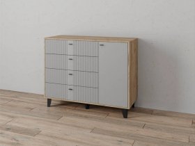Комод «Катрин-13» (дуб крафт серый/серый) в Колывани - kolyvan.mebel-nsk.ru | фото