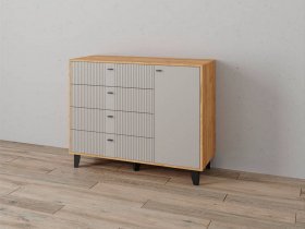 Комод «Катрин-13» (дуб крафт золотой/сантьяго софт) в Колывани - kolyvan.mebel-nsk.ru | фото