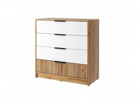 Комод КМ-001 Ивис (дуб крафт золотой/белый) в Колывани - kolyvan.mebel-nsk.ru | фото