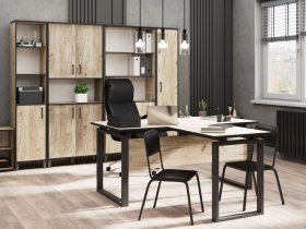 Комплект Гермес лофт (дуб крафт серый) в Колывани - kolyvan.mebel-nsk.ru | фото