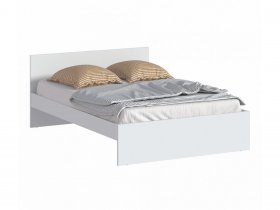 Кровать двуспальная 1,4м Бруклин СБ-3353 (белый) в Колывани - kolyvan.mebel-nsk.ru | фото
