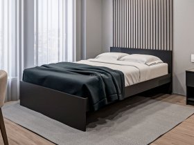 Кровать двуспальная 1,4м Бруклин СБ-3353 (диамант серый) в Колывани - kolyvan.mebel-nsk.ru | фото