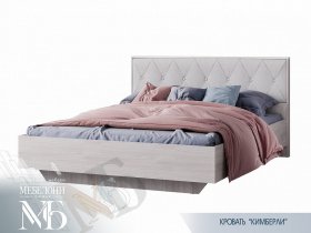 Кровать двуспальная 1,6м Кимберли КР-13 в Колывани - kolyvan.mebel-nsk.ru | фото