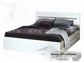 Кровать двуспальная 1,6 м  Наоми КР-11 в Колывани - kolyvan.mebel-nsk.ru | фото
