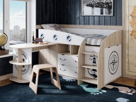 Кровать комбинированная «Немо» в Колывани - kolyvan.mebel-nsk.ru | фото