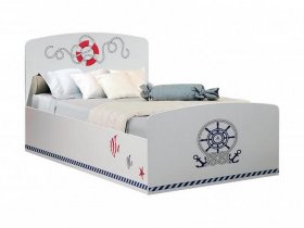 Кровать односпальная 0,8м Лего-2 (кораблик) в Колывани - kolyvan.mebel-nsk.ru | фото