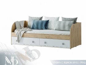Кровать с ящиками Тренд КР-01 в Колывани - kolyvan.mebel-nsk.ru | фото