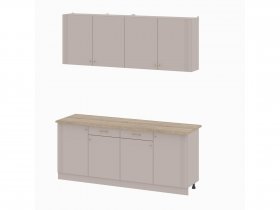 Кухонный гарнитур 2,0м Одетта (меланж/дуб сонома) в Колывани - kolyvan.mebel-nsk.ru | фото