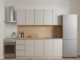 Кухонный гарнитур Мори 2,0 м (сатин) в Колывани - kolyvan.mebel-nsk.ru | фото