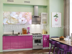 Кухонный гарнитур Вишневый цвет в Колывани - kolyvan.mebel-nsk.ru | фото