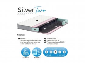 Матрас Silver Two в Колывани - kolyvan.mebel-nsk.ru | фото