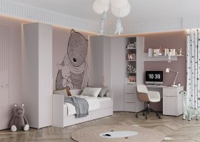 Модульная детская «Тефия» (тефия/софт сантьяго) в Колывани - kolyvan.mebel-nsk.ru | фото
