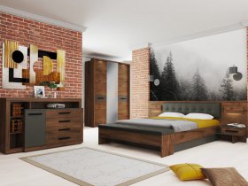 Модульная спальня Глазго в Колывани - kolyvan.mebel-nsk.ru | фото