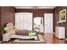 Модульная спальня Каролина в Колывани - kolyvan.mebel-nsk.ru | фото