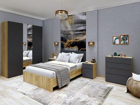 Модульная спальня Шерлок в Колывани - kolyvan.mebel-nsk.ru | фото