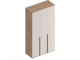 Шкаф 3-ств Сицилия (дуб альпийский/тефия) в Колывани - kolyvan.mebel-nsk.ru | фото