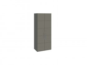 Шкаф для одежды с 2 дверями Наоми (джут/фон серый) СМ-208.07.03 в Колывани - kolyvan.mebel-nsk.ru | фото