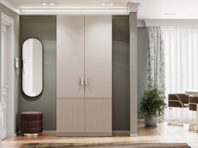 Шкаф двухстворчатый Эккервуд (Нью) (меланж) в Колывани - kolyvan.mebel-nsk.ru | фото