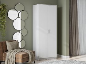 Шкаф двухстворчатый ШК-2 (белый текстурный) в Колывани - kolyvan.mebel-nsk.ru | фото