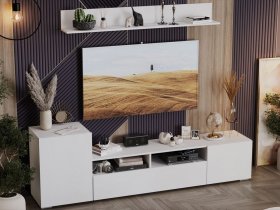 Стенка «Сильвия» (белый ясень) в Колывани - kolyvan.mebel-nsk.ru | фото