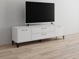 Тумба под ТВ Парус-13 (белый) в Колывани - kolyvan.mebel-nsk.ru | фото