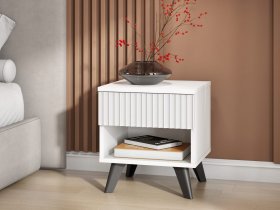 Тумба прикроватная Эккервуд (белый) в Колывани - kolyvan.mebel-nsk.ru | фото